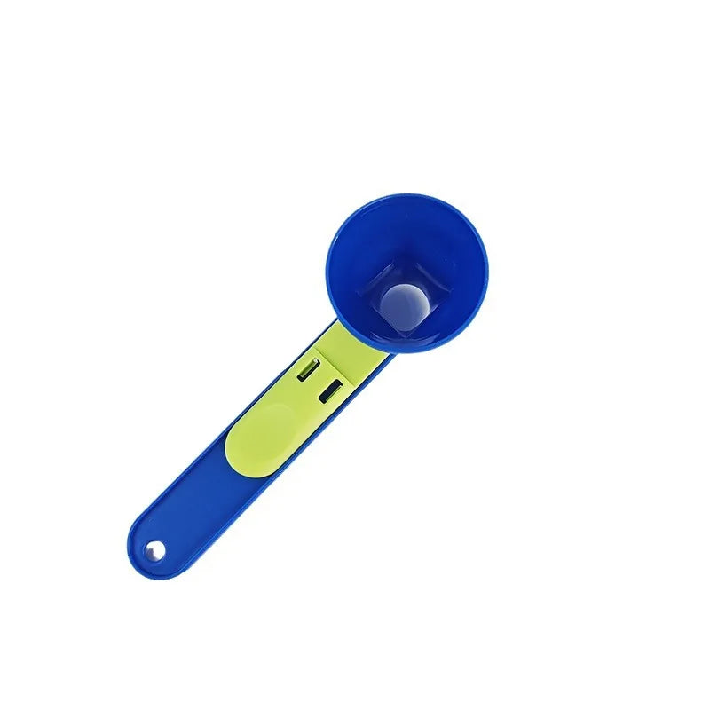 Durable PP Material Mess-Free Protein Powder Scoop - Sliding Funnel for Milk & Supplements, Kitchen Gadget for All Occasions