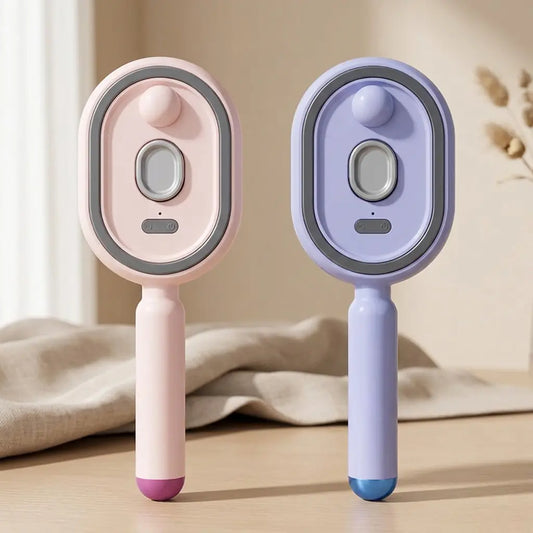 【Fathersdaygift】Multi-Function Hair Mist Spray Comb - Portable Detangling Brush with Fine Mist Nozzle, Refillable with Water, Leave-In Conditioner or Essential Oil, Suitable for All Hair Types