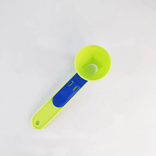 Durable PP Material Mess-Free Protein Powder Scoop - Sliding Funnel for Milk & Supplements, Kitchen Gadget for All Occasions